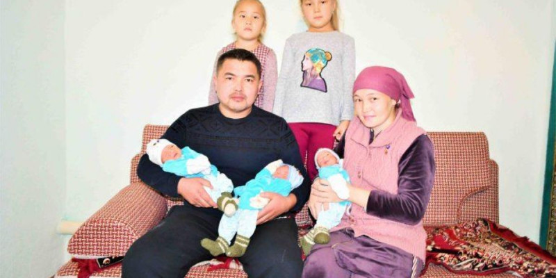 Жамбыл облысында Аман, Есен, Жүрсін есімді үшем дүниеге келді