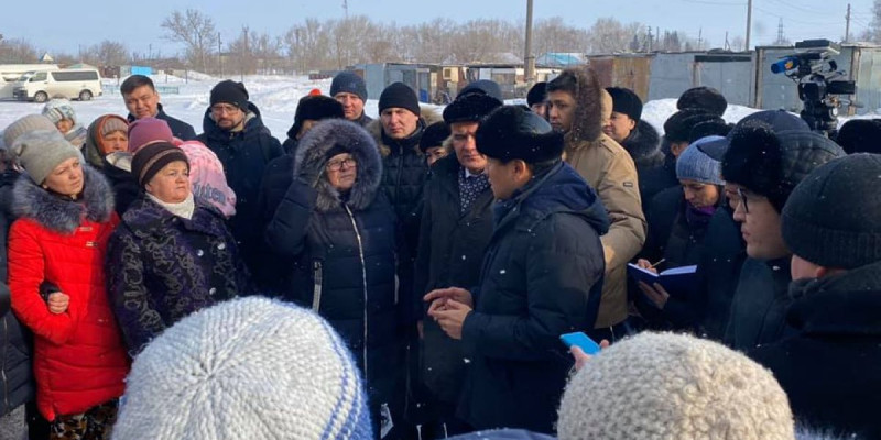 Nur Otan Новочерноярка ауылындағы жылумен қамту мәселесін бақылауға алды