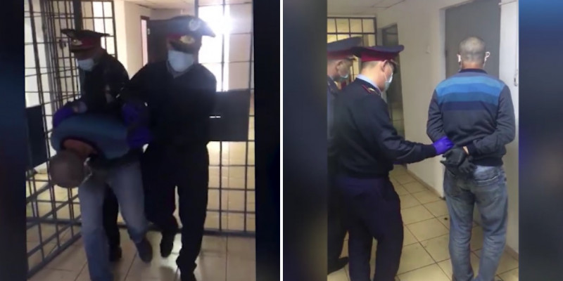 Алматы облысында әскери қызметкерді соққыға жыққан бұзақы ұсталды (видео)