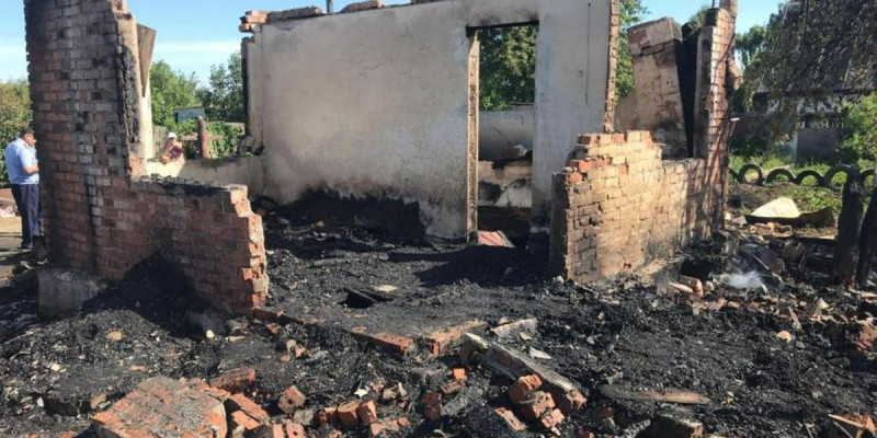 Ақмола облысында саяжай өртеніп, бүтін бір отбасы жанып кетті