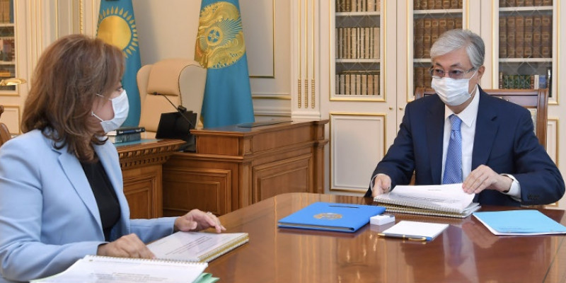 Президентке Мәдина Әбілқасымова есеп берді