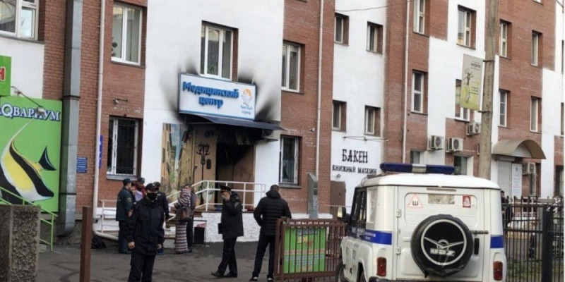 Ресейде наркологиялық клиника өртеніп, 4 адам мерт болды