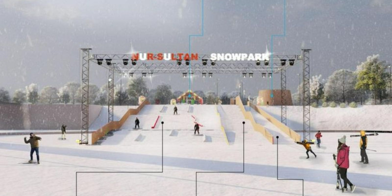 Nur-Sultan snowpark: елордада сноубордқа арналған жасанды төбешік пайда болмақ