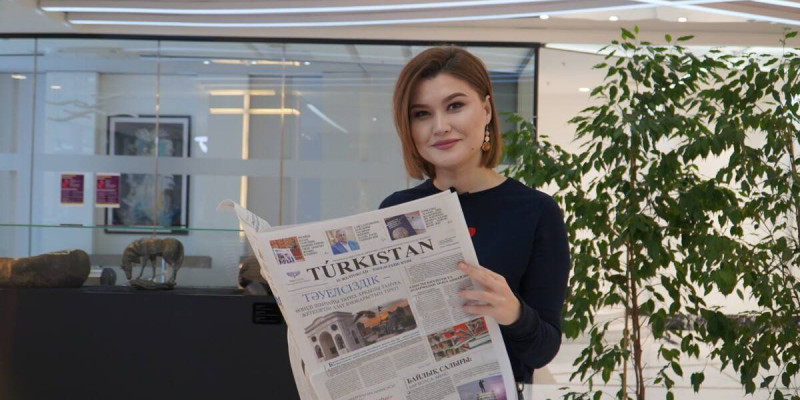 Túrkistan газетінің №49 санына Алла Гаврина шолу жасады