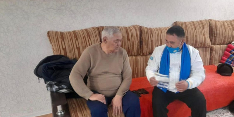 Канвассинг шарасы аясында қариялармен кездесті