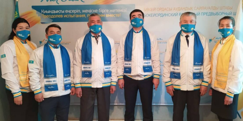 Сайлауалды штабы жұмыс барысымен таныстырды