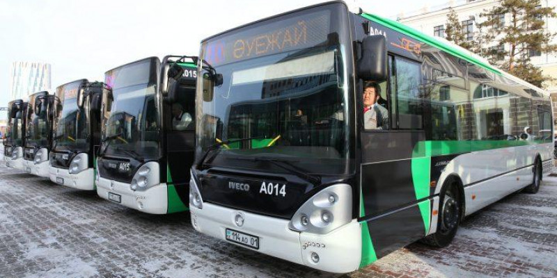 Елордада қатты аязға байланысты автобустар жүрмейді