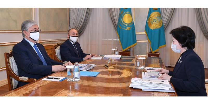 Президентке Мəдениет және спорт министрі есеп берді