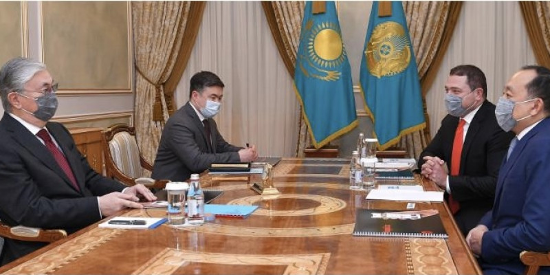 Президент Kaspi.kz компаниясының негізін қалаушыларды қабылдады