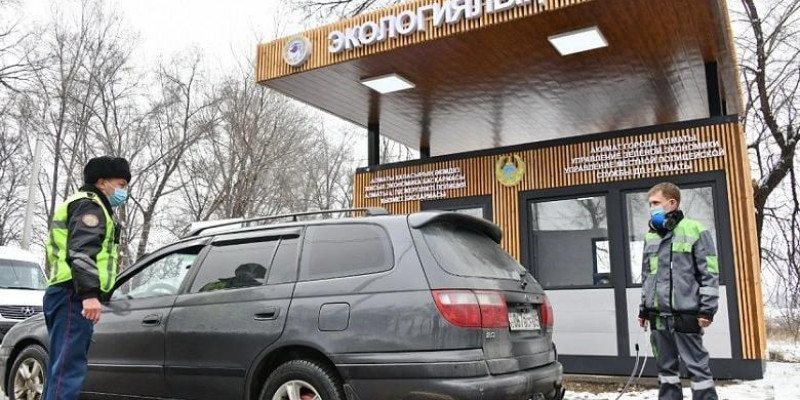 Алматыға кіреберісте жаңарған экопостар жұмыс істейді