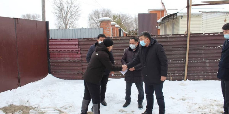 Өрттен зардап шеккен азаматқа көмек көрсетілді