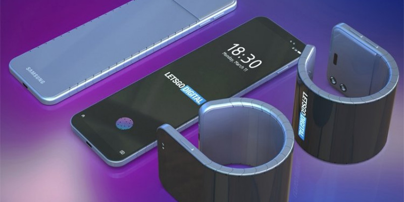Samsung білезікке айналатын дисплейі бар смартфон ойлап тапты