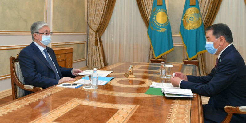 Президент Конституциялық Кеңестің төрағасы Қайрат Мәмиді қабылдады