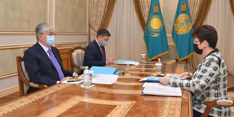 Мемлекет басшысы Есеп комитетінің төрағасы Наталья Годунованы қабылдады