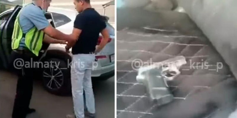 Алматыда балабақша аумағына тапаншамен кірмек болған ер адам ұсталды (видео)