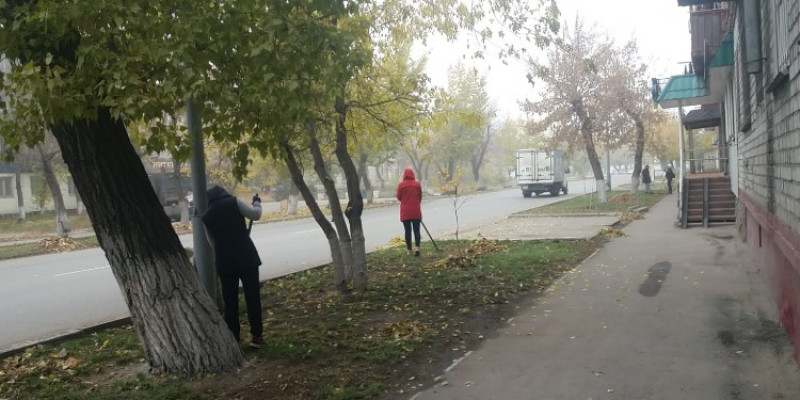 Семейде мұғалімдерді көше сыпыруға жіберген лауазымды тұлғалар жауапкершілікке тартылды