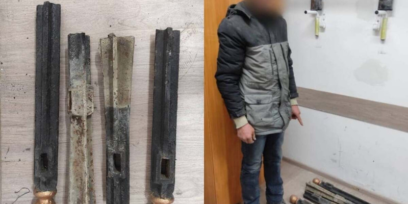 Атырауда қабір қоршауларын ұрлаған ер адам ұсталды