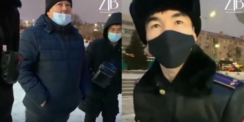 Әскерге шақырылушы мен полицейлер арасында жанжал туындады (ВИДЕО)