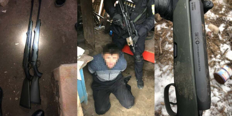Алматының орталығында қару ұстаған екі адам ұсталды