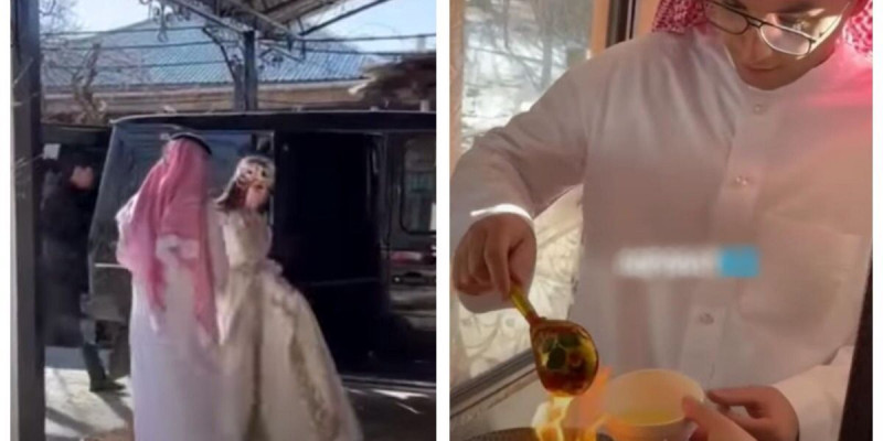 «10 млн-ның құдіреті»: араб күйеу бала отқа май тамызды (ВИДЕО)