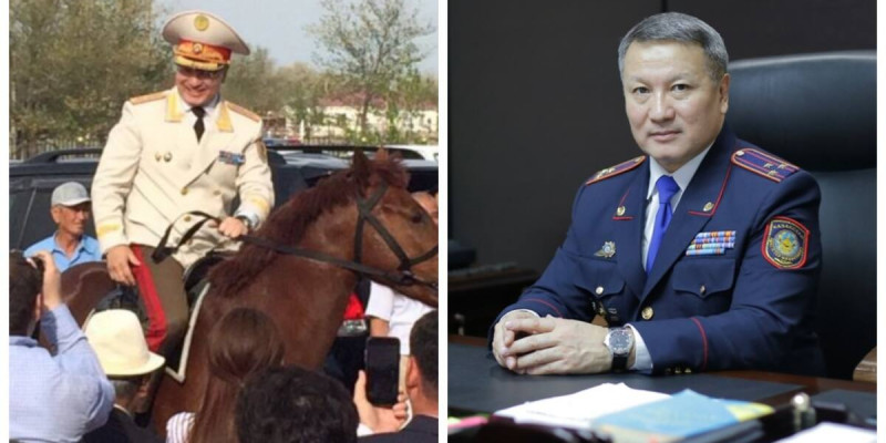 Сыйға ат мінген генерал Полиция департаментінің бастығы болып тағайындалды