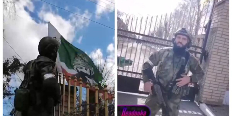 Шешен әскерлері Киевтегі әскери бөлімшені жаулап алды (ВИДЕО)