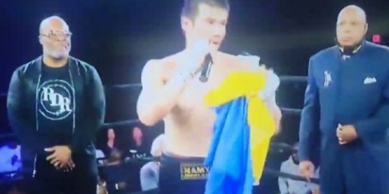 Қазақстандық боксшы Украинаға қолдау білдірді (ВИДЕО)
