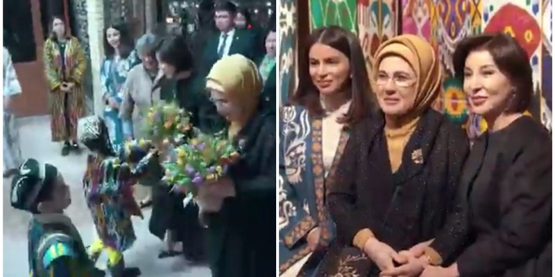 Өзбекстанда Ердоғанның зайыбының құрметіне қазақтың күйлері орындалды (ВИДЕО)
