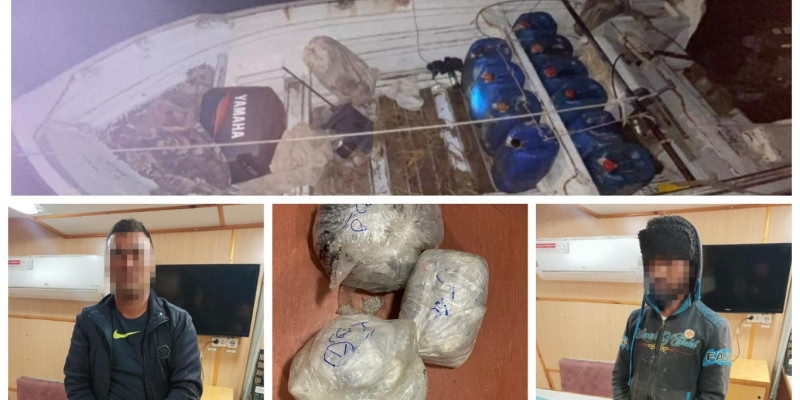 Каспий теңізінде қайыққа есірткі жасырған шетелдіктер ұсталды