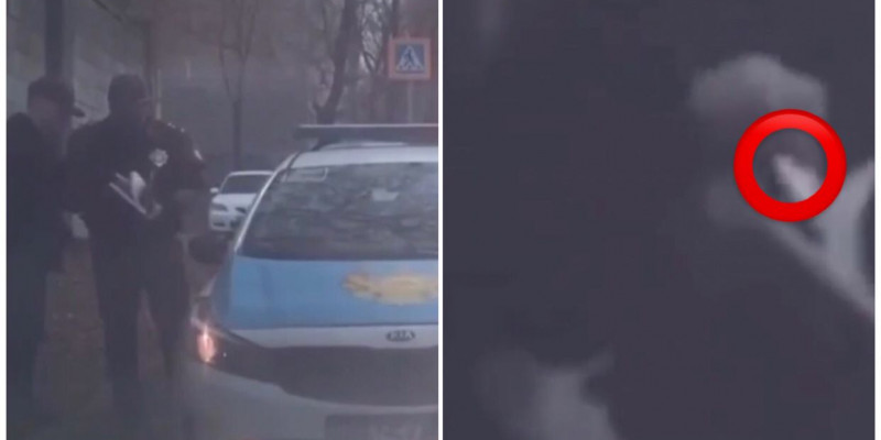 Полицейдің пара алғаны видеоға түсіп қалды