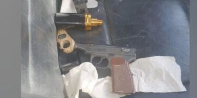 Жол ережесін бұзған көлік жүргізушісінен қару табылды
