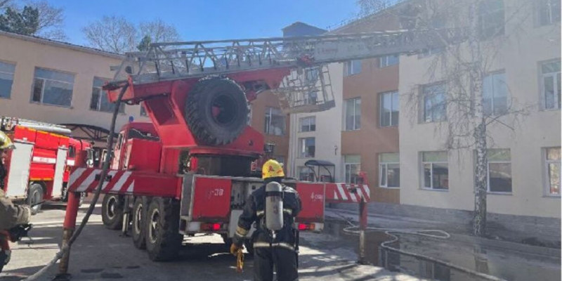 Павлодар мектебіндегі өрттен 5 бала жарақат алды