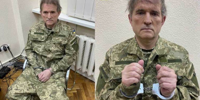 Медведчук украин сарбазының киімімен ұсталды (ВИДЕО)