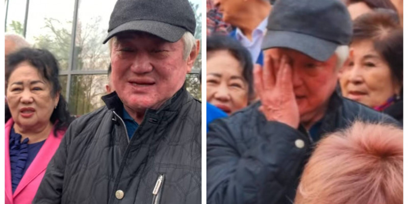 «Кешірерсіздер»: Сапарбаев тұрғындармен қоштасу сәтінде жылап жіберді (ВИДЕО)