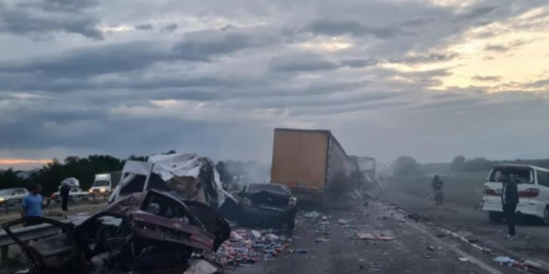 Жамбыл қаласында ірі жол апаты болды