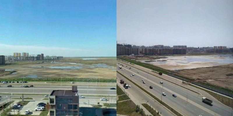 Астаналықтар Кіші Талдыкөлдің тартылып бара жатқанын айтып, дабыл қақты