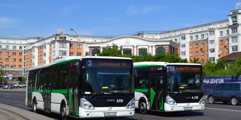 Елордада 10 автобустың қозғалыс бағыты өзгерді