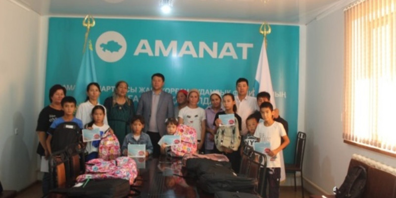 Жаңақорғанда көпбалалы анаға көмек көрсетілді