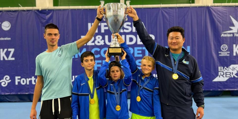 Қазақстандық жасөспірім теннисшілер алғаш рет Азия чемпионы атанды