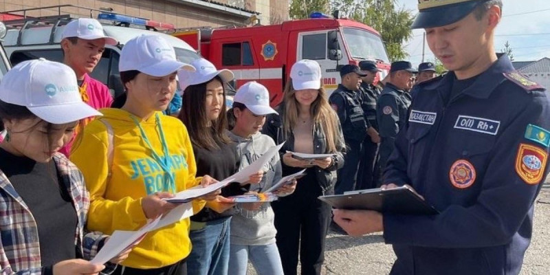 Партия жастары өрт қауіпсіздігіне қатысты акция өткізді