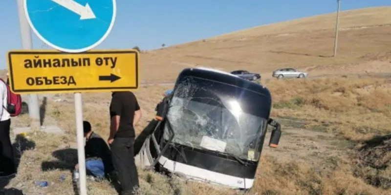 Павлодарда шағын автобус аударылып, 2 бала қайтыс болды