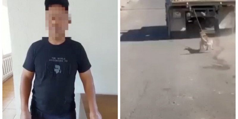 Итті КамАЗ-бен сүйреген тұрғын әрекетін түсіндірді