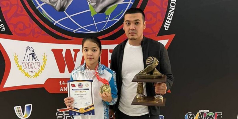 Маңғыстаулық спортшы Гаухар Жанғазы қол күресінен әлем чемпионы атанды