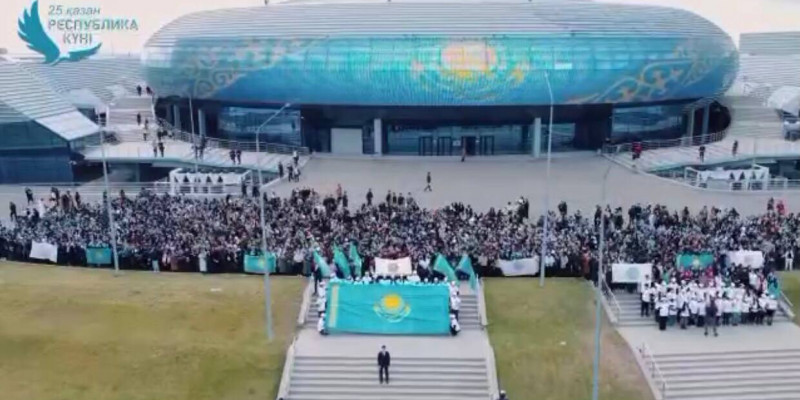 Абай облысында Республика күніне орай челлендж ұйымдастырылды (ВИДЕО)