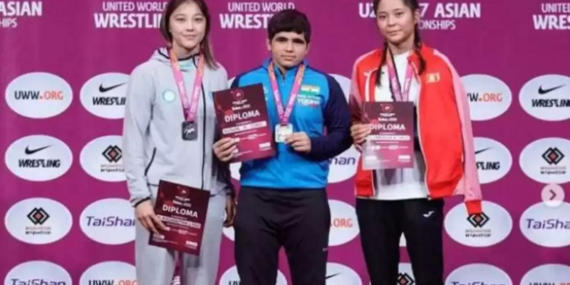 Лаура Алмағанбетова еркін күрестен Азия чемпионы атанды