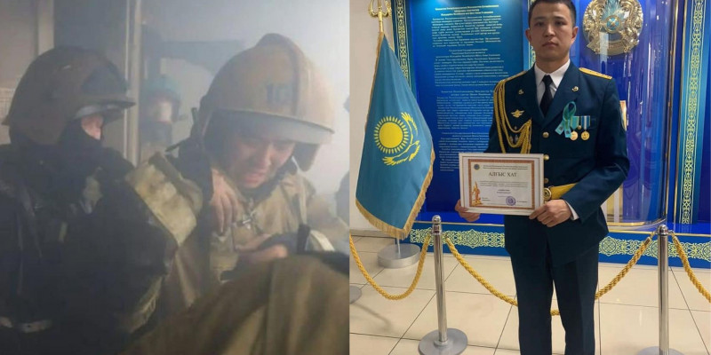 Астанада өрттен үш адамды құтқарған өрт сөндіруші комаға түсті (ВИДЕО)