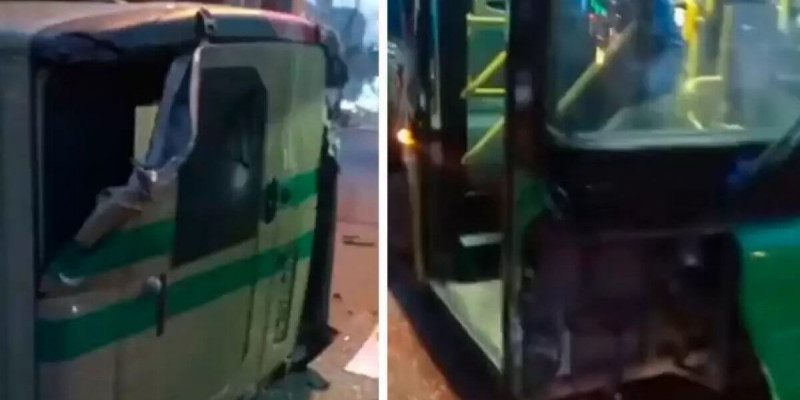 Алматыда инкассатор көлігі автобусқа соғылды
