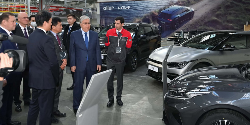 Мемлекет басшысы Қостанай облысында Kia Sportage өндірісін іске қосты