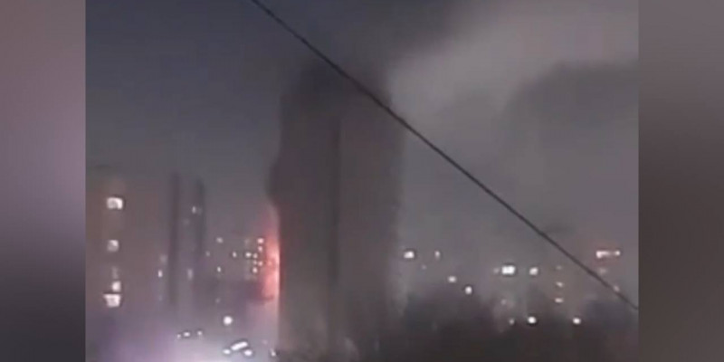 Қарағандыдағы 16 қабатты тұрғын үйде газ жарылды (ВИДЕО)