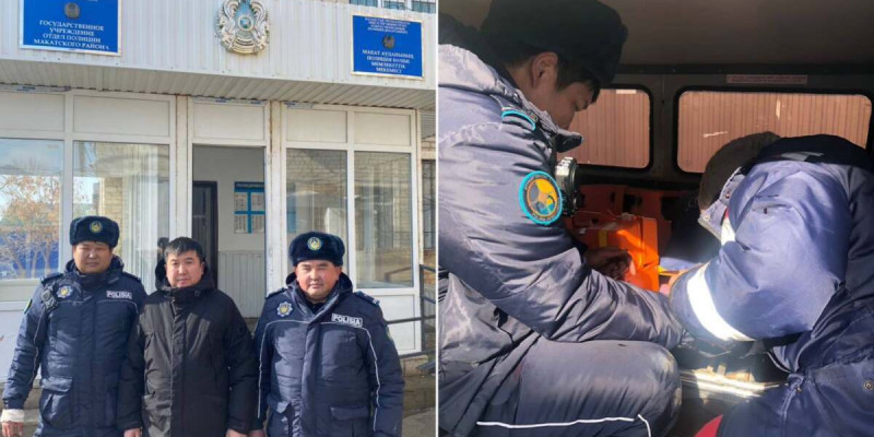 Полицейлер өртенген үйден 3 жасөспірімді құтқарды (ВИДЕО)